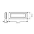 LED WALL RECTANGLE LUMINAIRE DARK GREY 230V AC IP65 4W 3000K 290LM RA80 SLIM31NDG